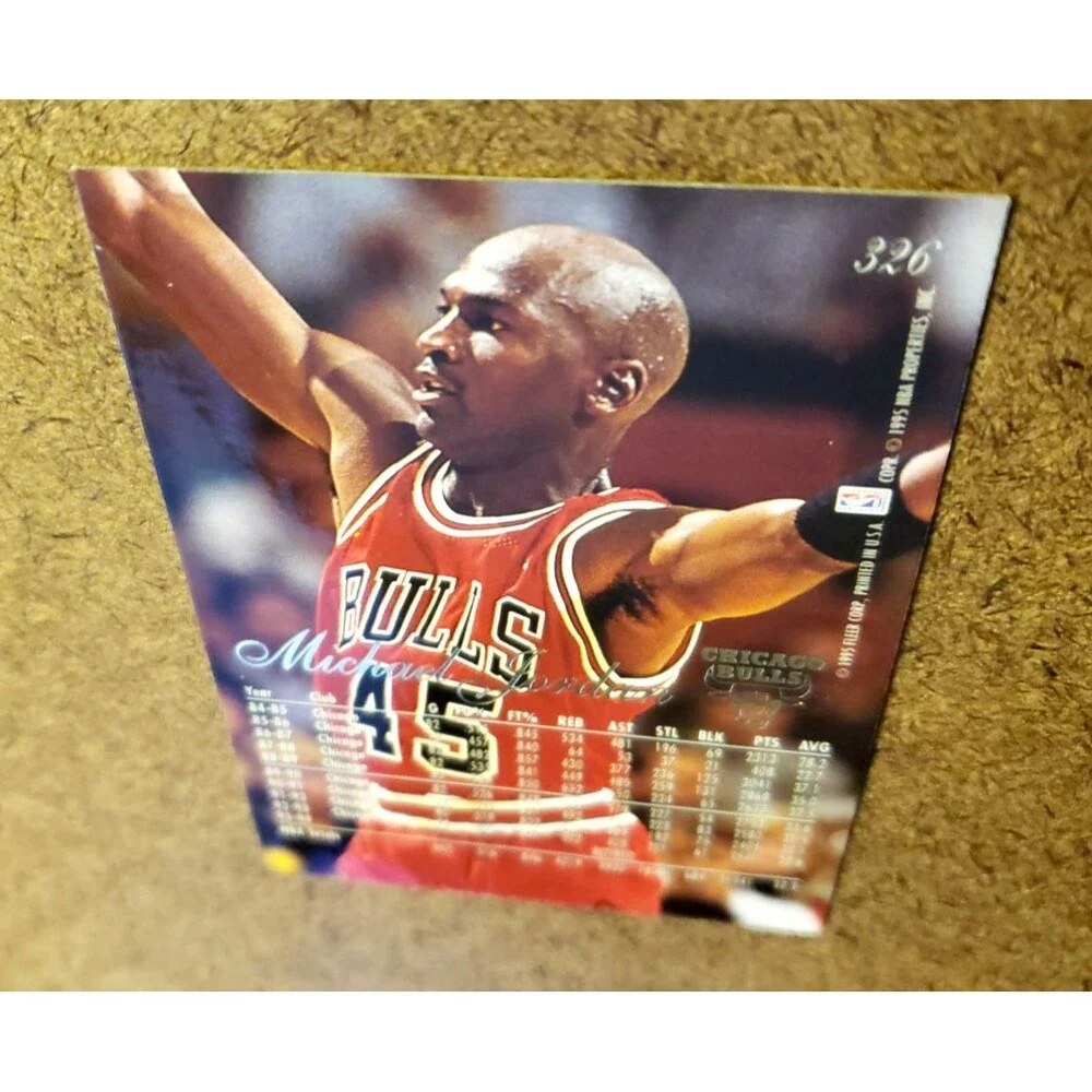 1994-95 Flair MICHAEL JORDAN NBA Basketball Trading Card 326 Chicago Bulls H.O.F